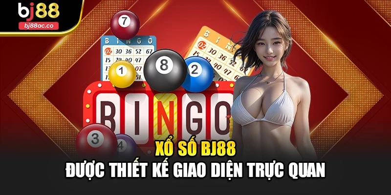 Xổ số Bj88 được thiết kế giao diện trực quan